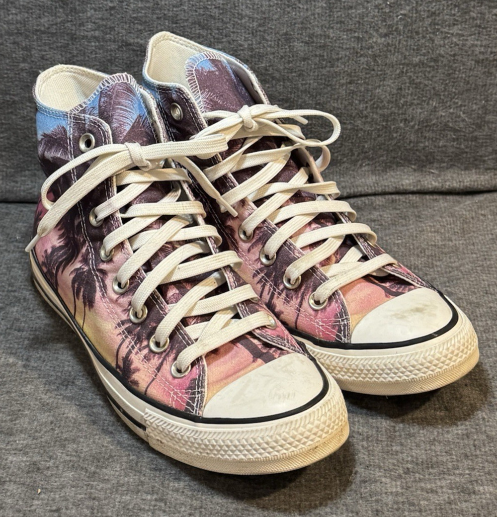 Converse Chuck Taylor All Star Canvas "Sunset Palms" Hi Tops - Size M 7.5/ W 9.5